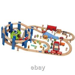 Wooden train track set wooden railway accessories track bridge piers for Thomas