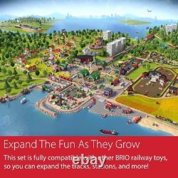 World 50pc Wooden Train Track Set Safe & Sustainable Railway Expansion