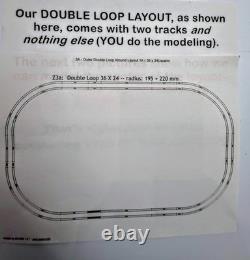 Z Scale Train Layout 36 x 24 double track -it fits with other layouts we sell