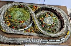 Z Scale Train Layout 36 x 24 double track -it fits with other layouts we sell