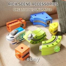 121PCS Monorail Magnétique Trackfusion - Set de Train Magnétique pour Enfants de 4 à 8 Ans, Rail