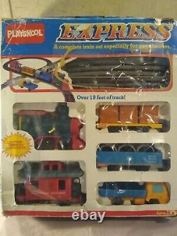 1988 Playskool Express Train Set In Box Car & Tracks. Testés Et Travaux