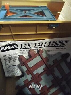 1988 Playskool Express Train Set In Box Car & Tracks. Testés Et Travaux