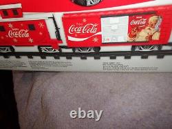 2014 Lionel Coca-cola Holiday Train Set Battery Engine Withsound G-gauge 7-11488