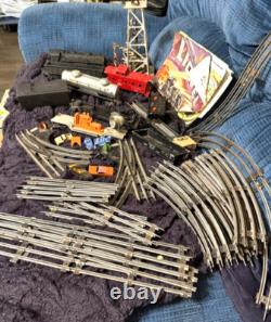 37 Ensemble de trains Lionel vintage de 1950, voitures de train et rail électrique, +++ Tant de choses