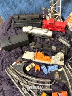 37 Ensemble de trains Lionel vintage de 1950, voitures de train et rail électrique, +++ Tant de choses