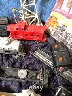 37 Ensemble de trains Lionel vintage de 1950, voitures de train et rail électrique, +++ Tant de choses