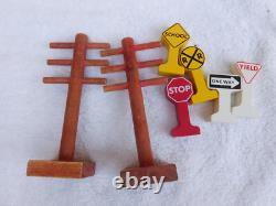 82 pc Lot de Vintage de Thomas le Train Ensemble de Pistes en Bois Magnétiques et Plus +++++