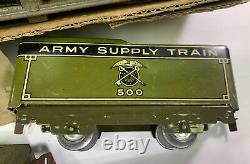 Ancien Train Militaire D'approvisionnement De L'armée Marx Avec Une Piste Complète De Travail