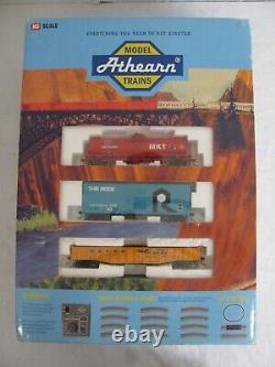 Athearn Ho Santa Fe Warbonnet Train Set Avec E-z Track / Complet! #1070 Lire
