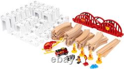 BRIO World 36114 Ensemble Méga Spirale Piste de Train en Bois à Niveaux Multiples