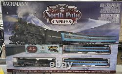 Bachmann 00751 North Pole Express Electric Train Set Avec E-z Track Ho Scale Nib