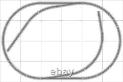 Bachmann E-Z Track Plan de Train #019 Ensemble de Train Échelle HO 4' X 6' Interrupteurs à Fil