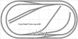 Bachmann E-Z Track Plan de train #002D Ensemble de train HO Échelle 4' X 8' Commutateurs DCC