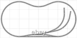Bachmann E-Z Track Train Layout #026D Ensemble de train HO Échelle 4' X 8' Interrupteurs DCC