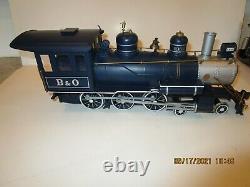 Bachmann G Scale Royal Blue Train Set 90016 Loco/tender/2 Voitures Complètes