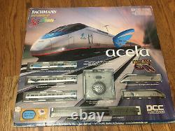 Bachmann N Scale Amtrak Acela DCC Ensemble De Train Équipé