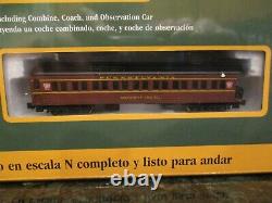 Bachmann N Scale Broadway Limited Prr Train Set Moteur/3 Voitures/piste/puissance