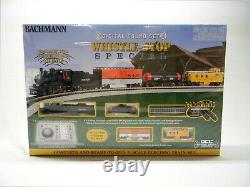 Bachmann N Scale Whistle Stop Special 4-6-0 Steam Freight Train Set Bac24133 Nouveau