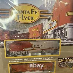 Bachmann Santa Fe Flyer Ez Track Ho Scale Railroad Electric Train Set Nouveau Dans La Boîte