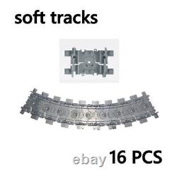 Croisement de voie, aiguillage et rail bifurqué pour kit de train Lego en blocs de construction, à faire soi-même