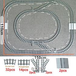 Croisement de voie de chemin de fer à fourche pour ensemble de blocs de construction de train Lego DIY