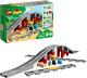 Duplo Ville Train Pont Et Rails 10872 Ensemble De Jouets Pour Enfants Et Tout-petits, Chemin De Fer