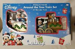 Disney Christmas Mickey And Friends Around The Tree Train Christmas Set Track