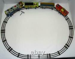 Disney1950'smickey Mouse Meteor Train Set+bell Ringing &spark Capabilité+track