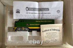 E-Z Track Hawthorn Village Ensemble de train John Deere tout neuf dans sa boîte Édition limitée