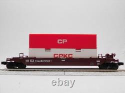 ENSEMBLE DE TRAIN FRET LIONEL CPKC MAXI STACK LIONCHIEF GAGE O CANADIEN 2523020 NEUF
