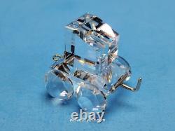 ENSEMBLE DE TRAIN SWAROVSKI 6 PIÈCES ET SUPPORT DE PISTE PERSONNALISÉ S657 Complet