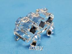 ENSEMBLE DE TRAIN SWAROVSKI 6 PIÈCES ET SUPPORT DE PISTE PERSONNALISÉ S657 Complet