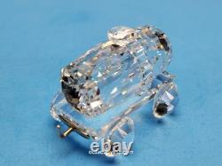 ENSEMBLE DE TRAIN SWAROVSKI 6 PIÈCES ET SUPPORT DE PISTE PERSONNALISÉ S657 Complet