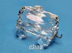 ENSEMBLE DE TRAIN SWAROVSKI 6 PIÈCES ET SUPPORT DE PISTE PERSONNALISÉ S657 Complet