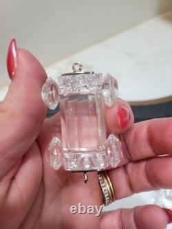 ENSEMBLE DE TRAIN SWAROVSKI EN 6 PIÈCES AVEC SUPPORT DE PISTE PERSONNALISÉ LIRE LA DESCRIPTION