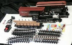 Énorme Bachman Electric Train Set Lot Casey Jones Engine, Cars, Partial Track