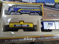 Enorme Lot#6 Ensemble de Train Express de la Marine Américaine, Eng, 3 Voitures, Piste, Pack d'Alimentation et plus