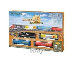 Ensemble De Trains Bachmann Ho Harvest Express Avec Voie E-z Emd Gp40 Diesel Bac00735