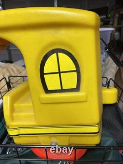 Ensemble complet de train à roulettes Vintage Little Tikes 3 voitures piste verte en figure 8