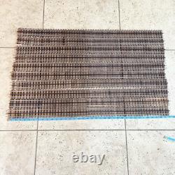 Ensemble de 10 rails droits de modèle O de 37 pouces à triple rail pour train