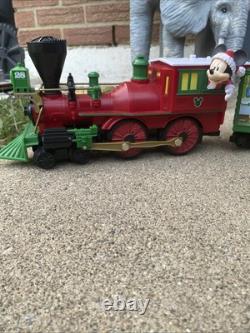 Ensemble de 4 rails de train magique des fêtes de Noël de Mickey Mouse Disney en parfait état