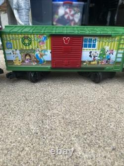 Ensemble de 4 rails de train magique des fêtes de Noël de Mickey Mouse Disney en parfait état