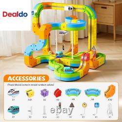 Ensemble de Train Électrique Amélioré, Piste 3D Infinity avec Pistes Flexibles pour Enfants, Cub