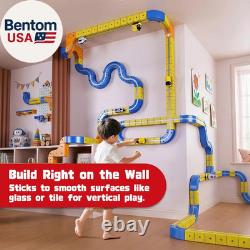 Ensemble de Train Électrique pour Enfants de 3 à 8 Ans Piste de Course Modulaire 3D Flexible