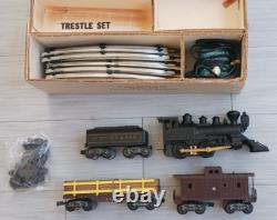 Ensemble de Train Jouet Vintage SEARS ROCKY MOUNTAIN EXPRESS Loco, Voitures, Piste, Trans. NOS