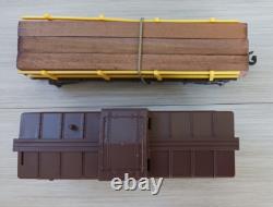 Ensemble de Train Jouet Vintage SEARS ROCKY MOUNTAIN EXPRESS Loco, Voitures, Piste, Trans. NOS