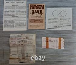 Ensemble de Train Jouet Vintage SEARS ROCKY MOUNTAIN EXPRESS Loco, Voitures, Piste, Trans. NOS