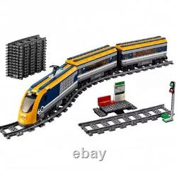 Ensemble de Train de Passagers Compatible City 60197 Neuf avec Pistes et Moteur