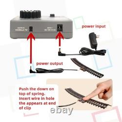 Ensemble de Trains Électriques HO Échelle 187, Train Locomotive Noir avec Télécommande